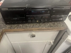 Kenwood Model KX-W8050 Stereo Double Cassette Tape Deck CCRS - Picture 1 of 8