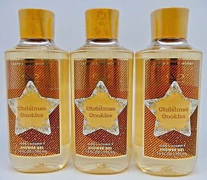 3 BATH & BODY WORKS NAVIDAD GALLETAS GEL DE DUCHA ALOE Y VITAMINA E 10 oz / 295 ml - Imagen 1 de 7