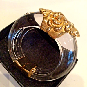 GORGEOUS INNA CYTRINE VON MUSULIN HEAVY LUCITE BRACELET CUFF EXCELLENT COND. - Bild 1 von 10