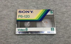 Vintage Sony P6-120 Video 8 Metal Powder Tape Tape SEALED - Bild 1 von 5