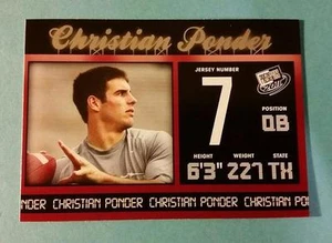 CHRISTIAN PONDER * NOVATO A RADIOCONTROL #14 VIKINGOS MINNESOTA - FLORIDA ST 2011 PASE DE PRENSA - Imagen 1 de 1