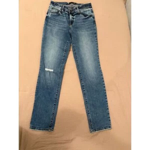KUT Catherine Boyfriend Distressed Light Wash Denim Jeans Size 4 - Picture 1 of 7