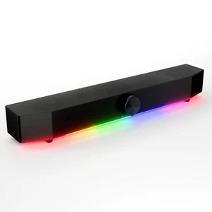 Tilted Nation Gaming Soundbar - Monitor Sound Bar for PC - RGB Computer Speak... - Bild 1 von 10