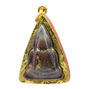 Phra Nang Phaya Thai Amulet Pendant Talisman Buddha Kindness gold plated frame - Picture 1 of 7
