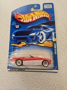 2001 Hot Wheels Austin Healey #167 Red And White Car - Picture 1 of 4
