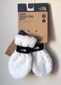 The North Face Kids Suave OSO Winter Snow Mittens Unisex White Sz Small(6-7yrs) - Picture 1 of 9