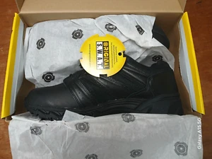 Herren Größe 12 W Original SWAT 131001 Chase Niedrig Uniform Schuhe Schwarz Leder - Bild 1 von 3