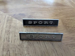 1970's PLYMOUTH - DODGE DART "SPORT" Emblem Badges, Mopar - Picture 1 of 2