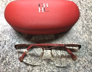 CAROLINA HERRERA DAMEN BRILLE mit Etui , Rot , mit Gläsern - zum Wechseln - Bild 1 von 11