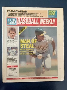 Baseball Weekly Preview Edition - Prototyp Ricky Henderson 5. April 1991 - Bild 1 von 1