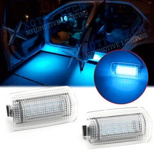 Conjunto de luces de cortesía LED completas azul hielo para puerta lateral OEM para Lexus o Toyota - Imagen 1 de 12