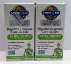 2 Garden of Life Dr. Formulated Probiotics Digestive Immune Care with Zinc 07/23