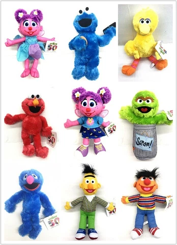 Sesame Street 13"-15" Plush - Elmo,Big Bird,Oscar The Grouch,Abby,Bert and More Cover