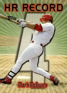 1999 TOPPS HOME RUN PARADE RECORD #220 MARK MCGWIRE HOMER #4 SINGLES SET BREAK - Picture 1 of 2