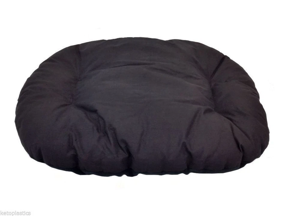 NEW!!! XL / EXTRA LARGE BLACK FLEECE DOG /  CAT BED CUSHION FOR BOTTOM OF BASKET - Image 1 of 1