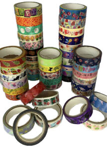 Washi Tape Pack 45 Pcs/ Colourful Beautiful Designs/ £0.22 Per Roll