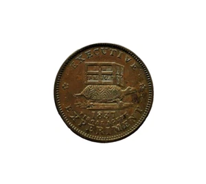 1837 US Hard Times Cooper Token ILLUSTRIOUS PREDECESSOR HT-33 - Picture 1 of 5