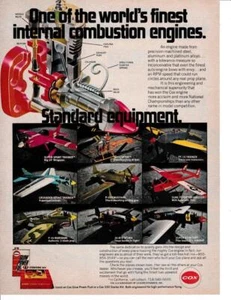 1975 Cox Model Plane Engine Print-Ad/ Full Line-up of Planes - Picture 1 of 1