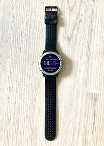 Garmin fenix 6 GPS Watch Silver with Black Band (011-04789-00) - Picture 1 of 7