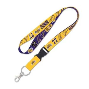 LUKA DONCIC LOS ANGELES LAKERS LANYARD KEYCHAIN DETACHABLE BUCKLE 1"W X 22"L - Picture 1 of 1