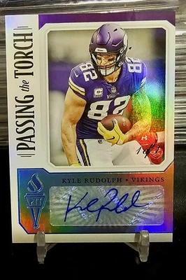 2019 Panini Passing the Torch Dual Autographs - Kyle Rudolph & Irv Smith 1/1 - Image 1 of 3