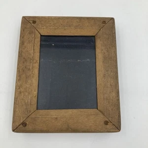 Antiker Holz Kontakt Druck Rahmen 13x16cm Messing Scharniere Fotografie Werkzeug - Bild 1 von 5