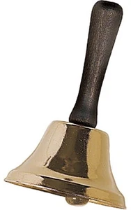 CAMPANA DE PLATA DE SANTA CLAUS de 2,5 pulgadas de diámetro ACCESORIO DE DISFRAZ DE NAVIDAD - Imagen 1 de 2