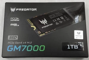 1TB Acer Predator GM7000 SSD M.2 2280 Gen4 Solid State Drive - Afbeelding 1 van 1