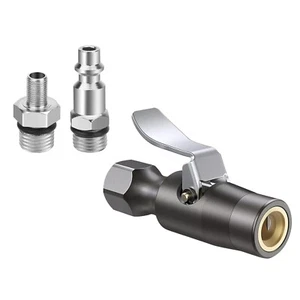 1Pc 200PSI Tire Inflator Lock-on Air Chuck 1/4inch Female NPT For Schrader Valve - Picture 1 of 12