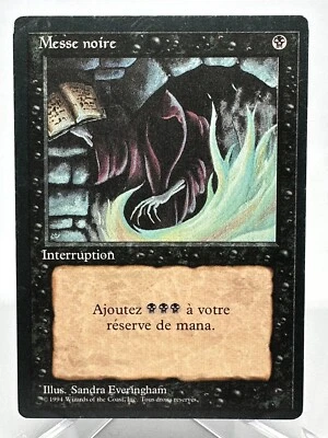 MTG 1x Revised black common LP French FBB Dark Ritual ships w/ tracking - Image 1 of 2