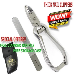 Professional Toe Nail Clippers 6.5 Inch Ingrown Toenail Tools For Thick Nails - Picture 1 of 4