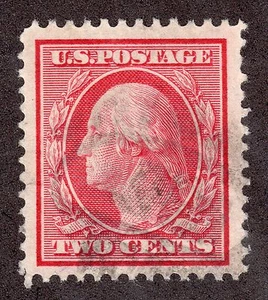 US # 332 (1912) 2c - Used Grade: VF/XF - GEORGE WASHINGTON - Picture 1 of 2