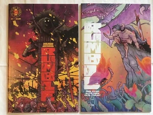 Rumble #1 & #5 (Image Comics 2017 2. Serie) Kunst von Dave Stewart Sehr guter Zustand 8.0 - Bild 1 von 3