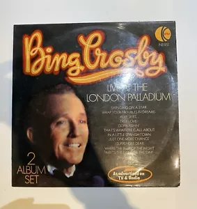 2 X Lps Bing Crosby Live At The London Palladium Double Vinyl LP Record VG+ - Picture 1 of 7