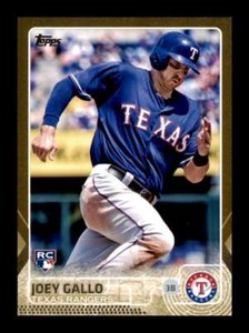 2015 Topps Update Gold Joey Gallo #US103 Rangers Rookie RC /2015 