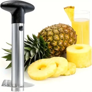 Pineapple Corer Fruit Slicer Stainless Steel Peeler Ring Cutter Kitchen Tool - Picture 1 of 12