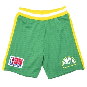 Mitchell & Ness SEATTLE SUPERSONICS 1980 35th Anniversary Patch Authentic Shorts - Picture 1 of 4