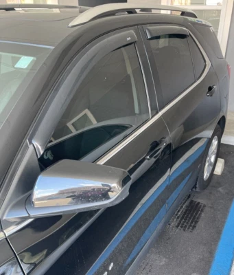 AVS Smoke Rain Guards Vent Visors 3M Tape-On for 2018-2024 Chevrolet Equinox SUV - Image 1 of 2