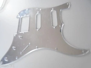 Nuovo Pickguard Stratocaster HSS Specchio Argento - Acrilico - Chitarra Strat - Picture 1 of 7