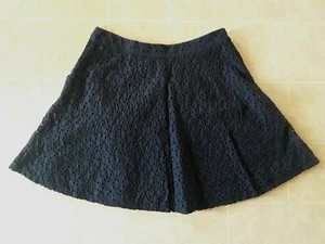 Minifalda Hollister para mujer con ojales de encaje mediana boho nueva diseñadora azul marino - Imagen 1 de 3