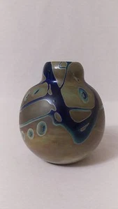 Vintage moderne kleine RAKU TOPF VASE signiert - Bild 1 von 11