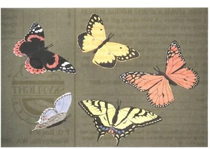 Advertising Postcard, Skyflight Mobiles, North American Butterflies Unused Vtg - Picture 1 of 2