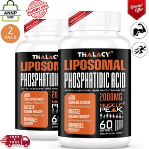 2000Mg Liposomal Phosphatidic Acid (PA) Muscle Builder High Absorption Muscle Bu - Picture 1 of 24