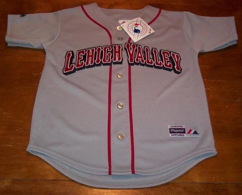 LEHIGH VALLEY IRON PIGS MINOR LEAGUE BASEBALL STITCHED JERSEY YOUTH SMALL NEW Cover