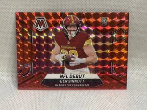 2024 Panini  Ben Sinnott Red Mosaic Prizm RC Rookie NFL Debut RC #287 - Picture 1 of 2