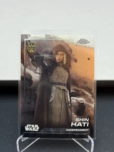 Tarjeta base debut Shin Hati cromada Topps 2024 #6 Star Wars - Imagen 1 de 2
