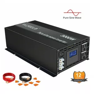 3000W Pure Sine Wave Inverter 48V to 120 Power Converter Car LCD Camp - Picture 1 of 12