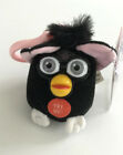 TALKING KEY CHAIN FURBY 1999 Black Attached Tags + Label + Sticker Collectible 