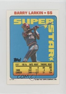 1990 Super Star Sticker Back Cards Barry Larkin Willie Randolph Gary Pettis HOF