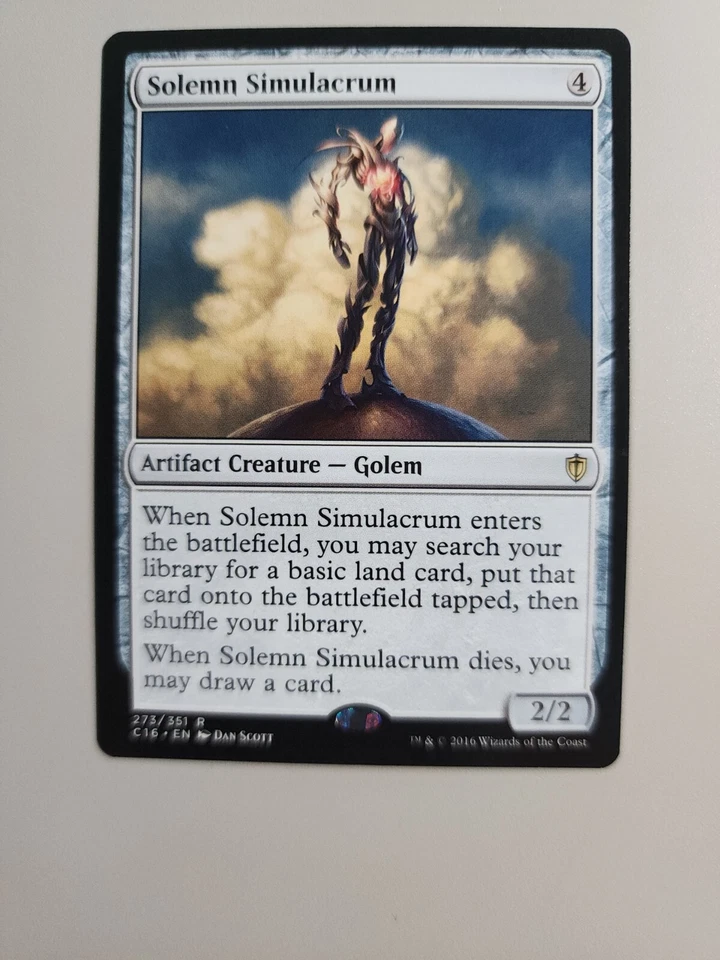 MTG Solemn Simulacrum Commander 2016 273/351 Regular Rare - Image 1 of 1